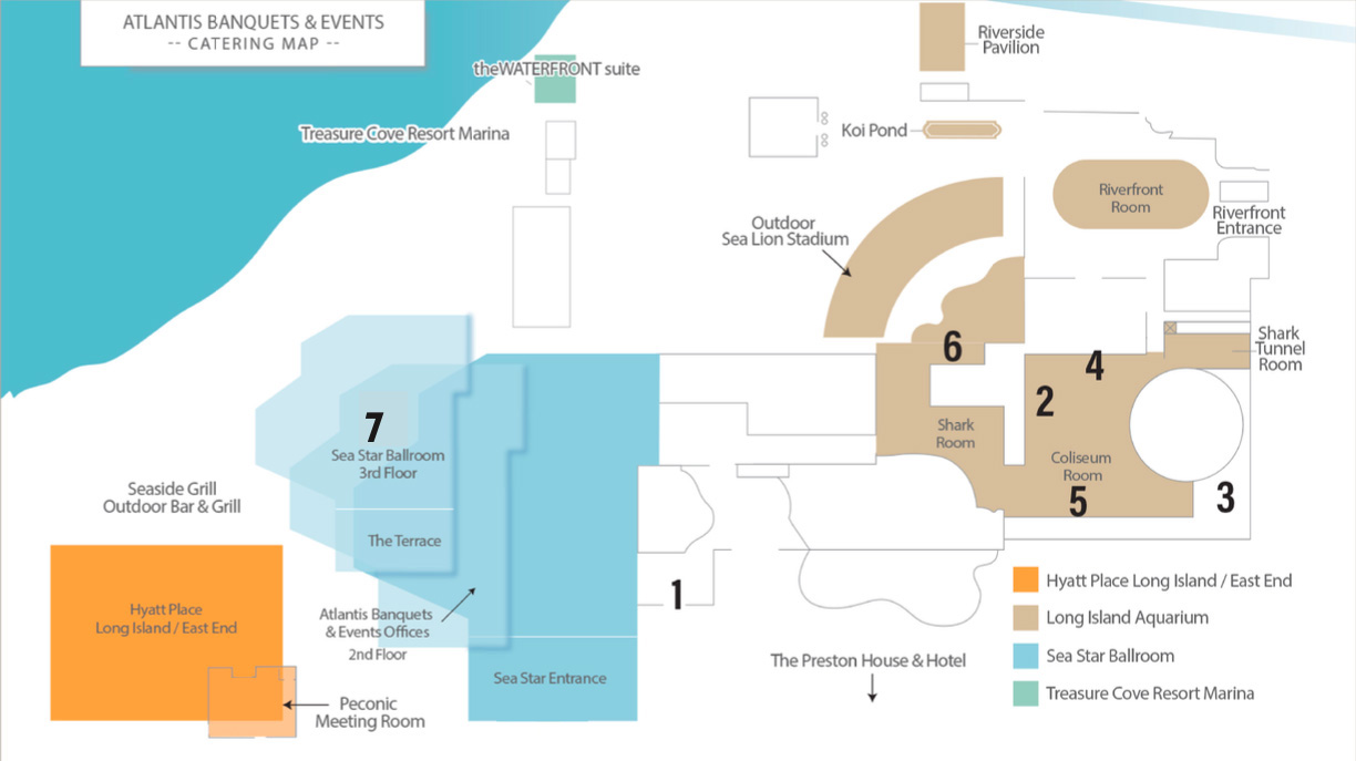 Showcase Map of Atlantis Banquets & Events